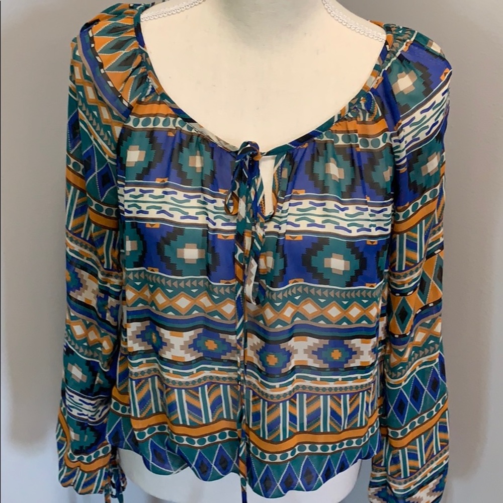 Women’s Blu Pepper Sheer Top, Size Small